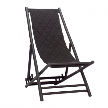 Lounge stol - svart / bambus