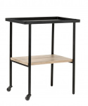 Rolling table - Svart og tre