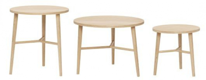 Sidebord \'Tripple\' 3 sett - Naturlig i gruppen Møbler / Bord / Sofabord hos Reforma (880522F)