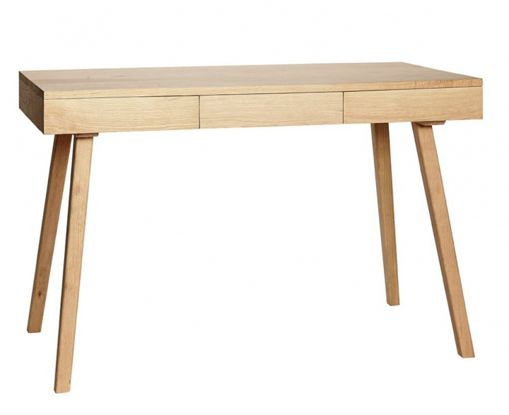 Skrivebord med skuffer - Tre / natur - Hubsch