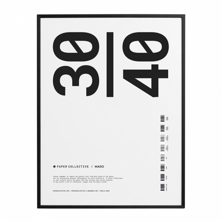 Plakatramme 'Frame black timber plexi' 30x40 - Svart