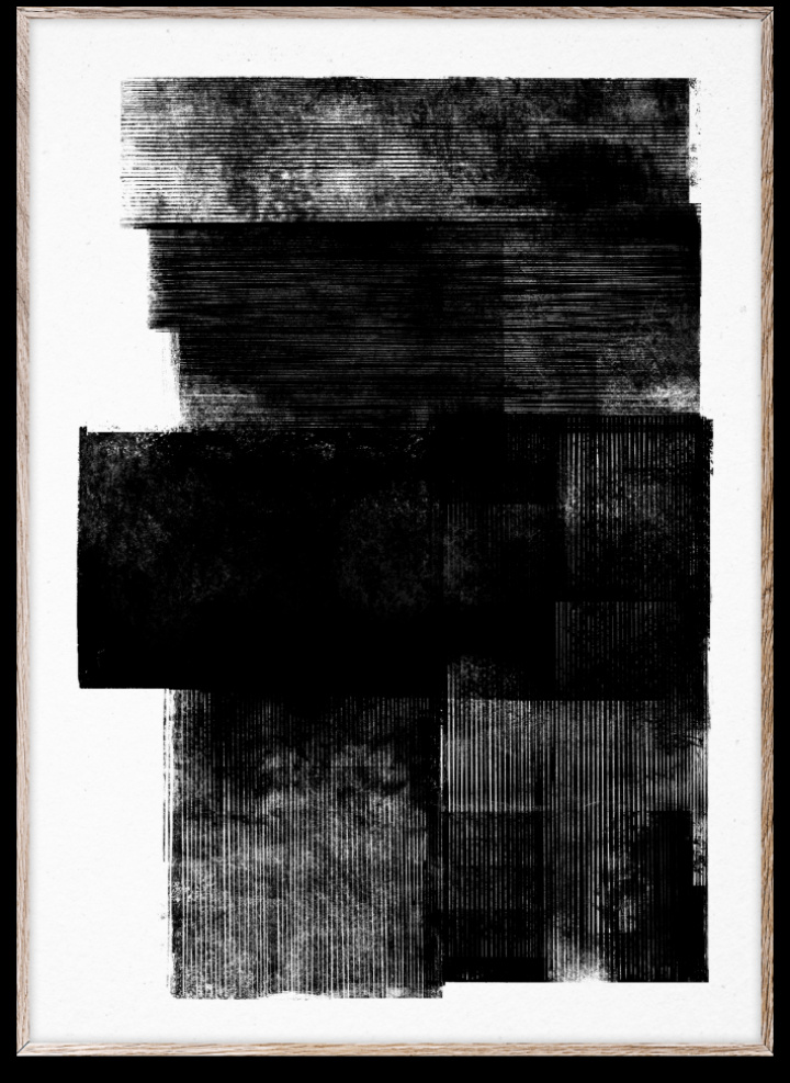 Plakat 'Midnight' 50x70 - Svart