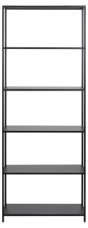 Bokhylle \'Newcastle\' 185cm - Svart