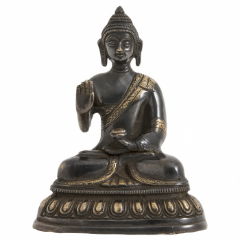 Skulptur \'Buddha\' - Svart M