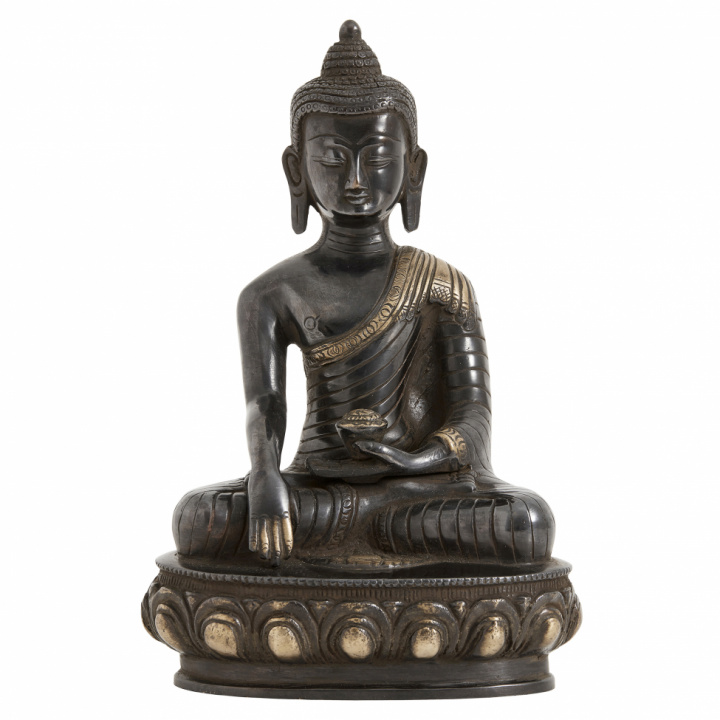 Skulptur 'Buddha' Large - Svart