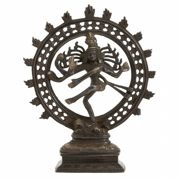 Skulptur 'Shiva' Medium - Svart