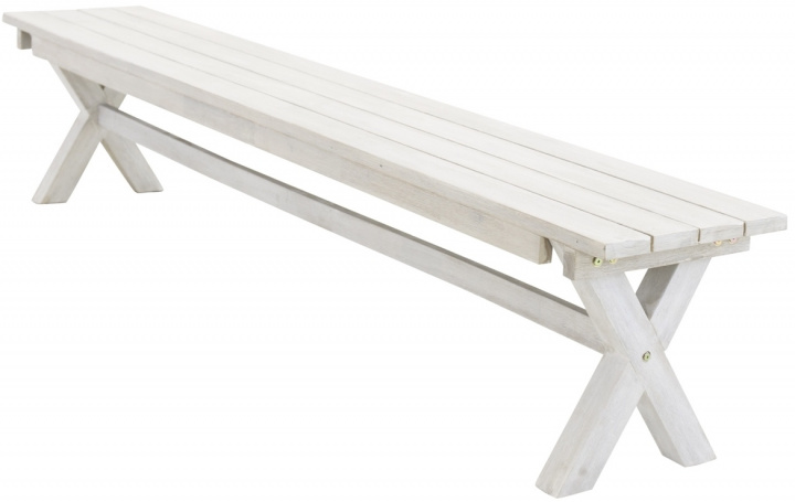 Hagebenk \'Ramsjö\' Hvit i gruppen Møbler / Utendørsmøbler / Utendørs benker hos Reforma (9357-014)
