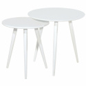 Salongbord 2 stk - København - Hvit