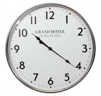 Veggklokke \'Grand Hotel\' - Slv