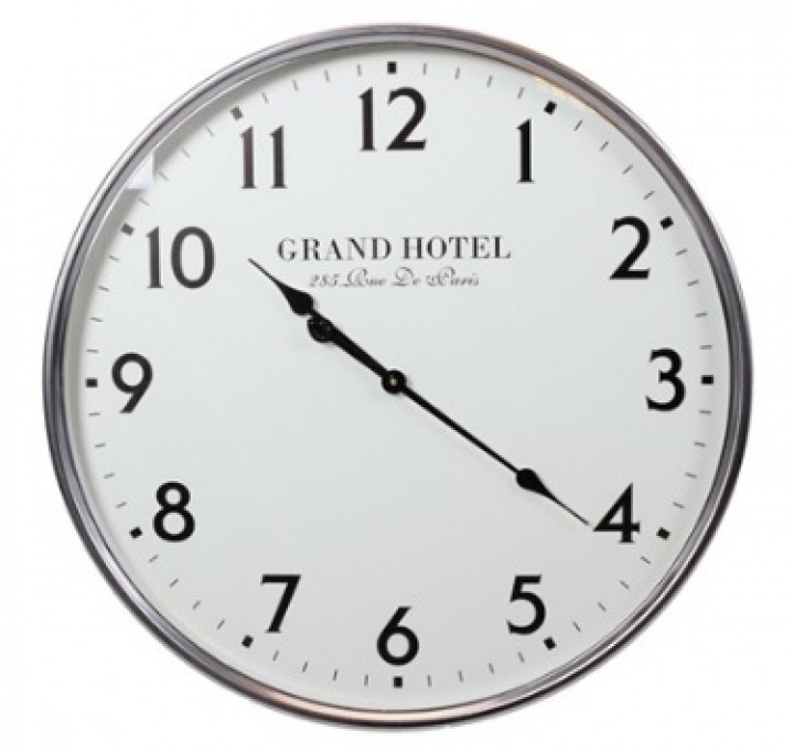 Veggklokke \'Grand Hotel\' - Slv i gruppen ROM / Soverom / Dekorasjon hos Reforma (943095)