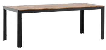 Spisebord \'Birka\' 205 x 90 cm - Sort