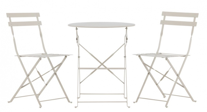 Kafésett \'Nerja\' - Beige i gruppen Møbler / Utendørsmøbler / Utegrupper hos Reforma (9790-222)