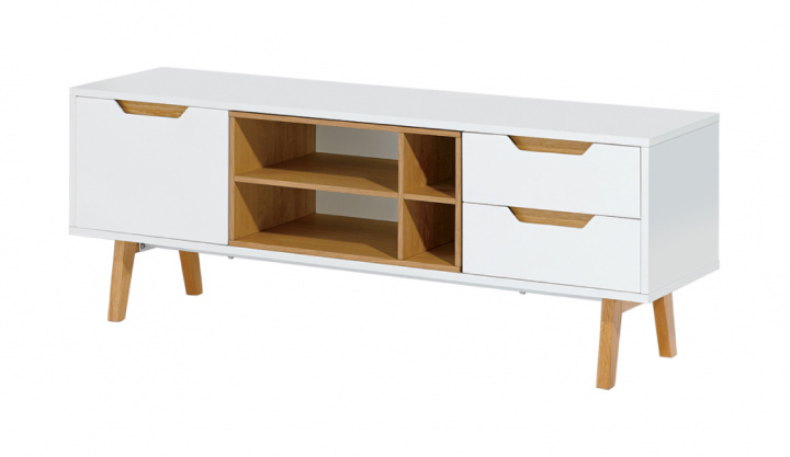 TV-benk \'Sakai\' - Hvit 150x40 i gruppen SALG / Møbler / Hyller og oppbevaring hos Reforma (9805)