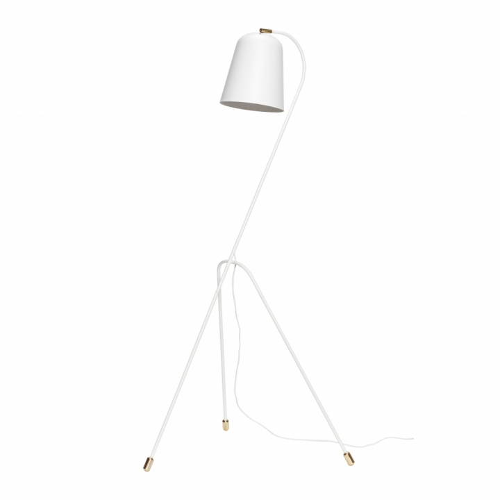 Gulvlampe Hei - Hvit / Messing - Hubsch