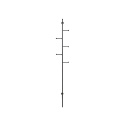 Kleshenger \'lysdal\' 24cm - Svart