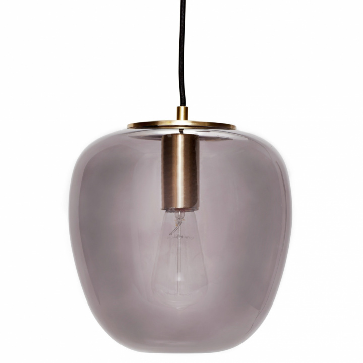 Taklampe - Grå / Messing (S)