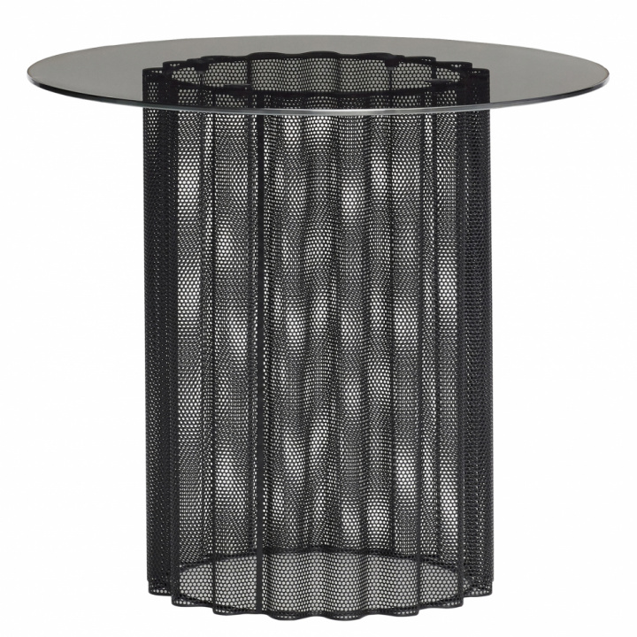 Sidebord - Glass / metall / svart