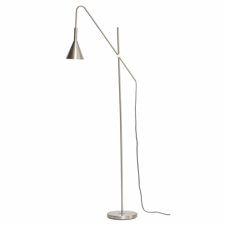 Gulvlampe - metall / nikkel
