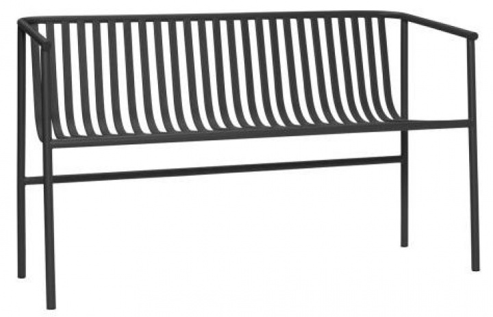 Benk \'Villa\' - Svart i gruppen Møbler / Utendørsmøbler / Utendørs benker hos Reforma (991216)