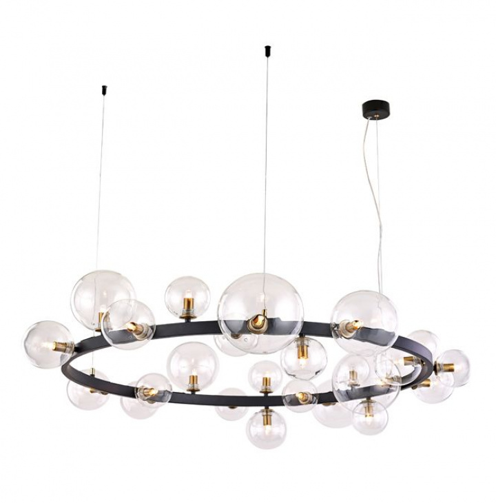 Taklampe `Krona´- Messing / Glass L.