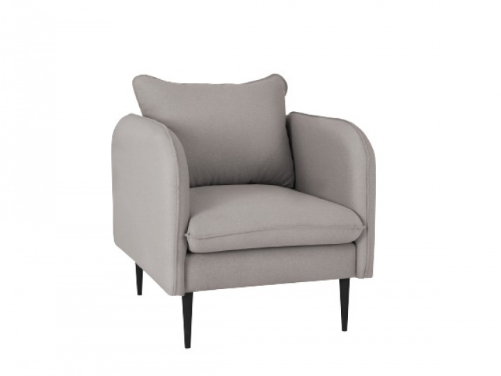 Lenestol \'Posh\'- stålgrå / svart i gruppen Møbler / Sittemøbler / Lenestoler hos Reforma (AC070POSH-ET9102)