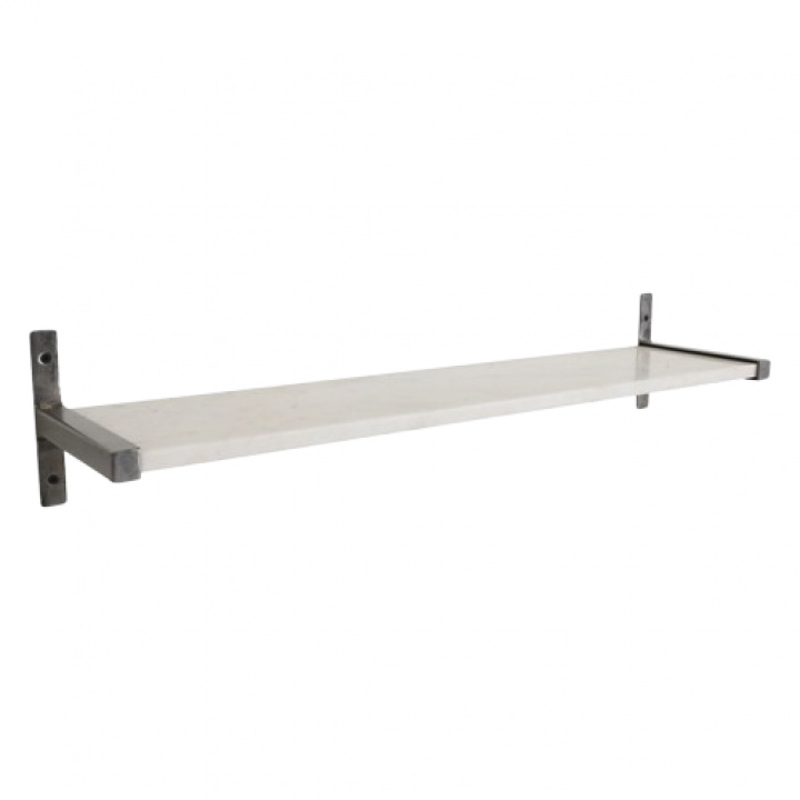 Vegghylle 'Marble' - Hvit