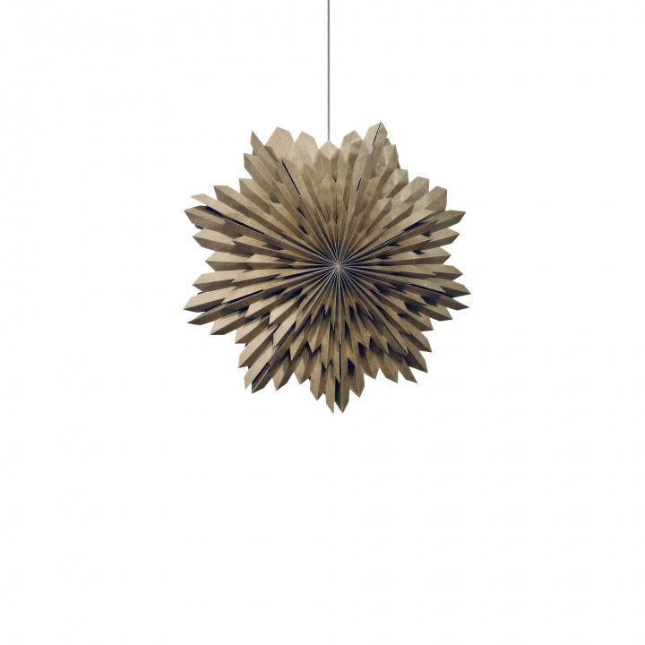 Adventsstjerne 'Oslo' 80cm - Brun