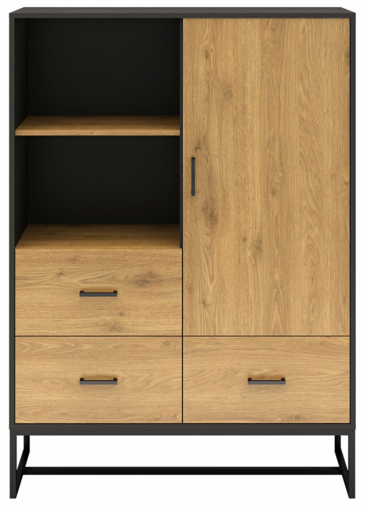 Skap 'Amster' - Eik/Svart
