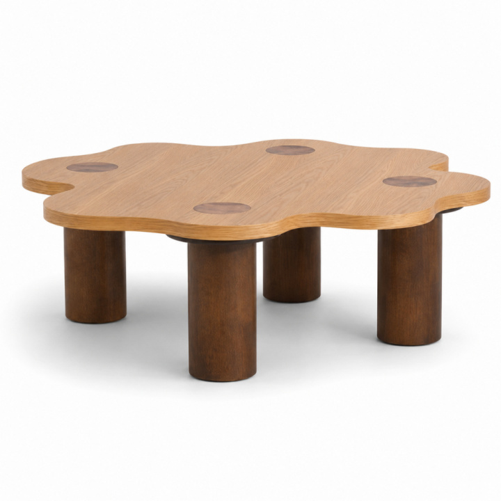 Salongbord \'Livora\' 107x98cm - Natur i gruppen Møbler / Bord / Sofabord hos Reforma (BCT-L107-oak)