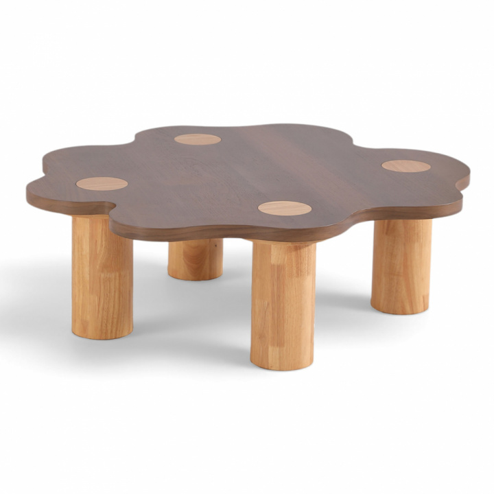 Salongbord \'Livora\' 107x98cm - Valnøtt i gruppen Møbler / Bord / Sofabord hos Reforma (BCT-L107-walnut)