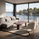 Salongbord \'Kindy\' 117x75cm - Valnøtt