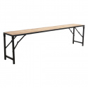 Benk \'Elements\' 170cm - Svart/Eik