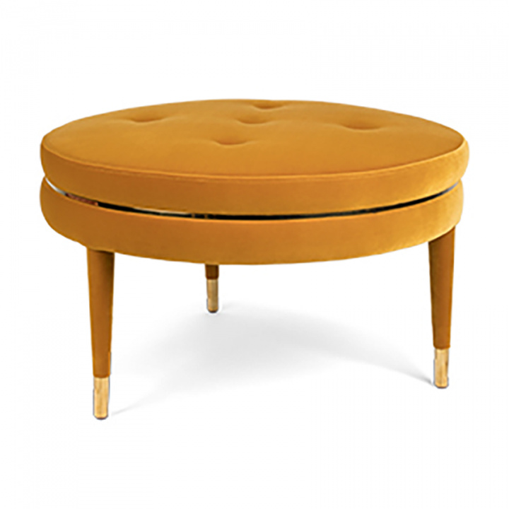 Puff \'Macaron\' - Gul i gruppen Møbler / Sofaer / Puffer og fotskamler hos Reforma (BM14006)