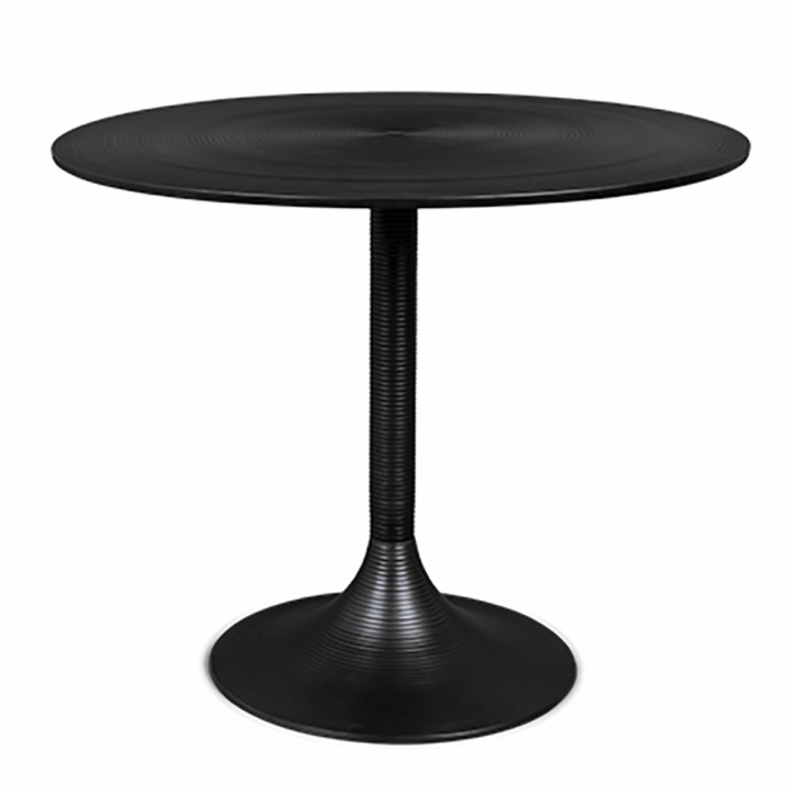 Spisebord 'Hypnotising' Rundt 92cm - Svart 