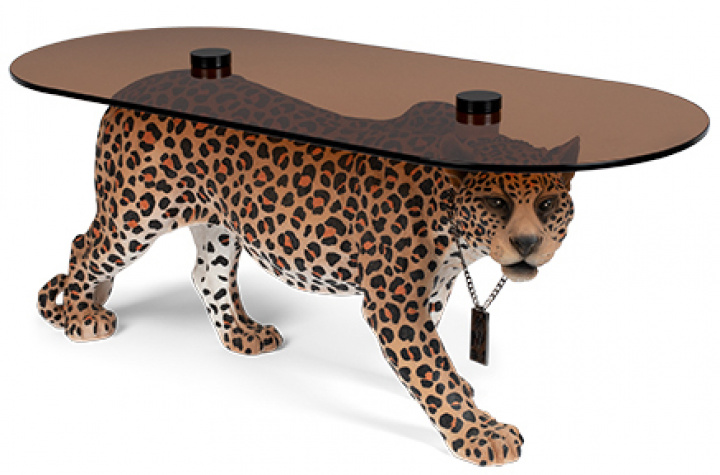 Sofabord 'Dope as hell' - Leopard