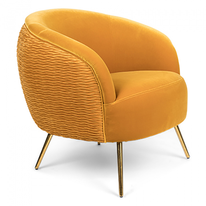 Lenestol 'Så kurvet' - Gul