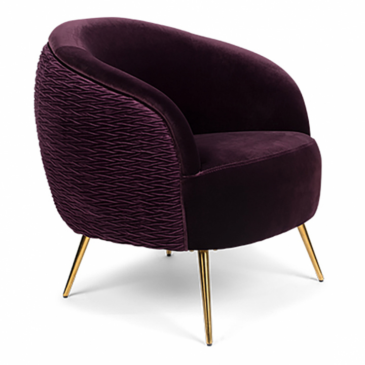 Lenestol 'So curvy' - Lilla