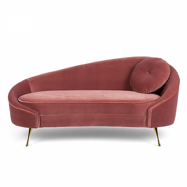 Sofa 'Croissant' - Rosa