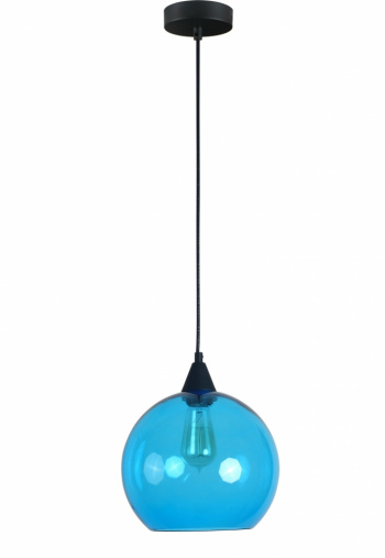 Taklampe \'Solitaire\' - Bl? / Glass