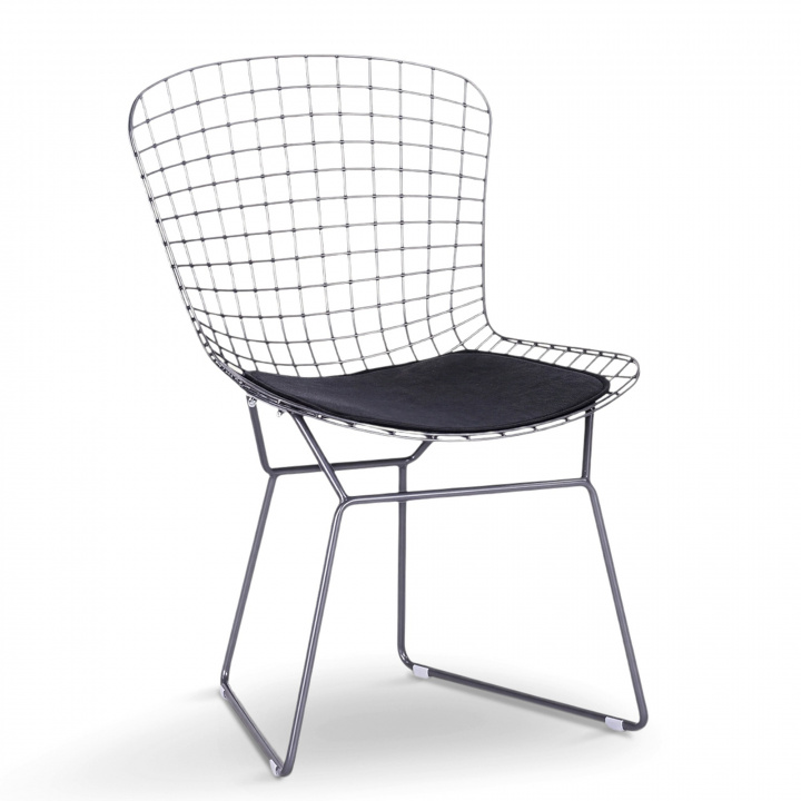 Stol 'Bertoia' - Sölv/Grå