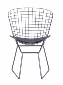 Stol \'Bertoia\' - Sölv/Grå