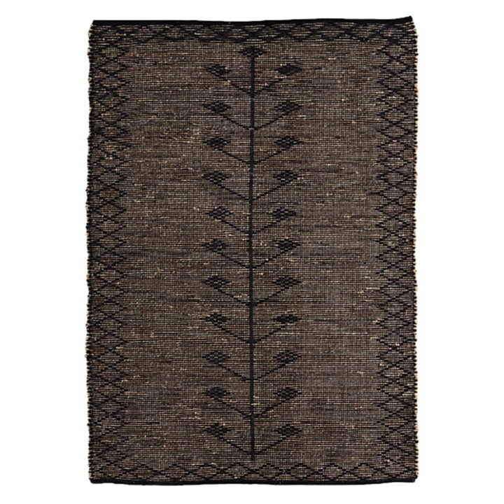 Matta \'Seagrass Rug\' -Brun/Svart i gruppen Interiør / Tepper / Vevde Tepper hos Reforma (CJ-CSG-82146BK)