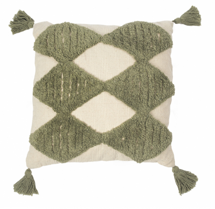 Pyntepute - Grønn/Begie 45x45 i gruppen SALG / Innredning / Tekstiler hos Reforma (CUSHION-TO-186)