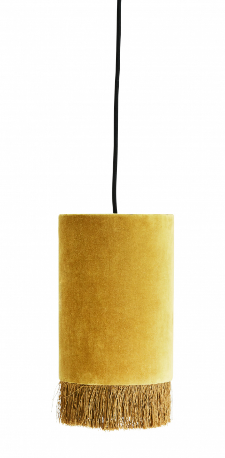 Taklampe Velvet Retro- Gul - Madam Stoltz