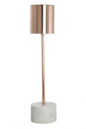Bordlampe - Marmor og kobber