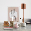Bordlampe - Marmor og kobber