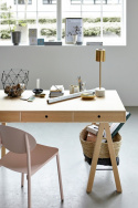 Bordlampe - Marmor og kobber
