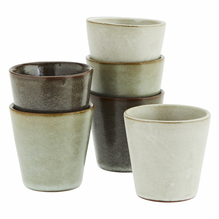 Krus 6-pakke - Grønn / grå