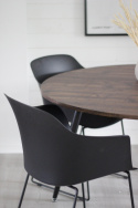 Spisebord \'Round\' Rundt 130cm - Mørkt tre