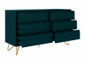 Kommode \'Elle\' 120x70 - Grønn/Messing